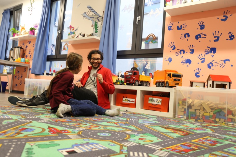 Kinderschutz- und Spielräume für Flüchtlingskinder in Eisenhüttenstadt